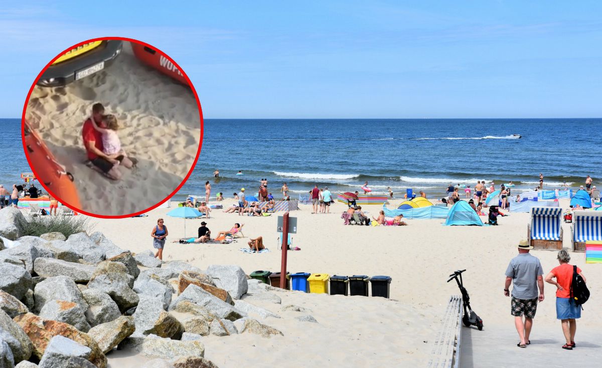 wopr, poszukiwania dziecka, plaża, zgubienie dziecka na plaży Trudno powstrzymać łzy. Wzruszający finał poszukiwań w Międzyzdrojach