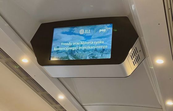 Moduł "Nieruchomości" z serwisu PAP promowany w pociągach Pendolino