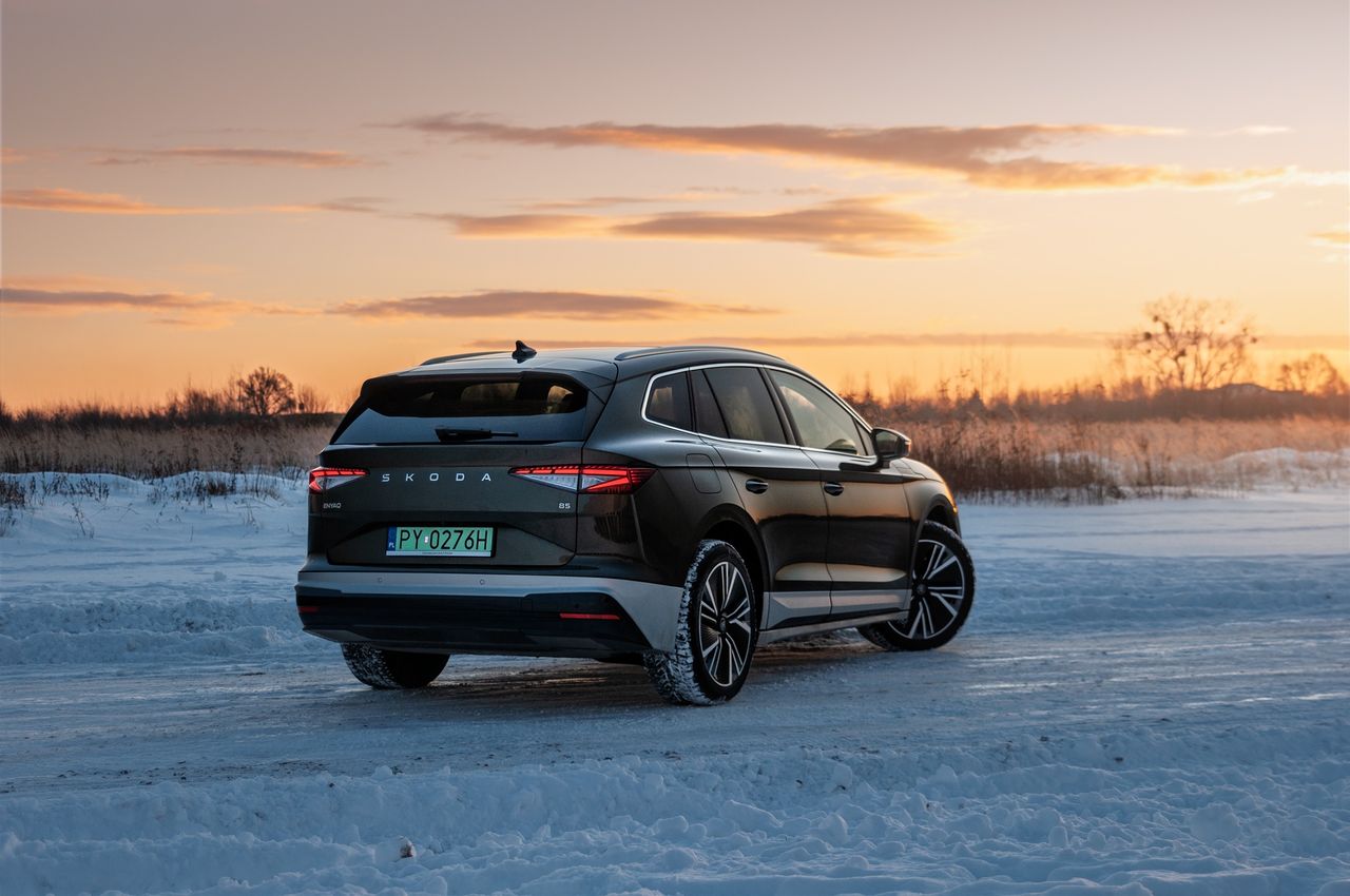 Skoda Enyaq 85 (2025) zimą