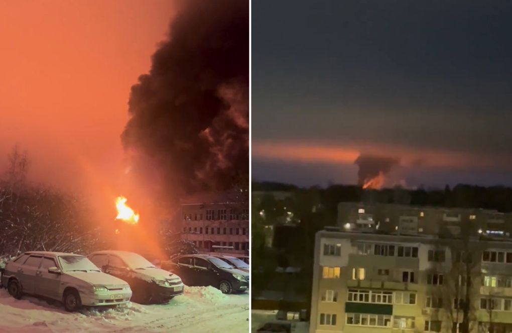 wiadomości,aktualności,WP Wiadomości Rafineria w ogniu. Ukraiński atak na terytorium Rosji