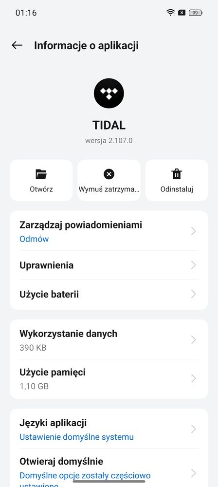 Informacje o aplikacji