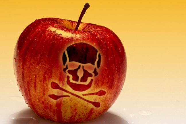 Jedząc jabłka z upraw, na których stosuje się pestycydy, zamiast porcji witamin i minerałów, serwujemy sobie dawkę szkodliwej chemii