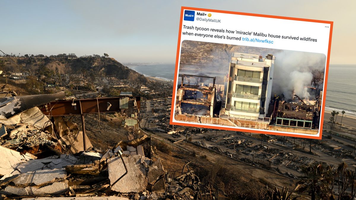 Rezydencja biznesmena ocalała z pożaru