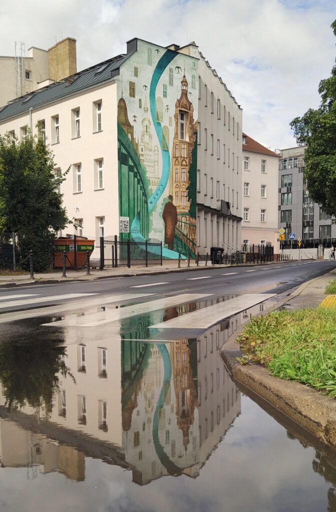 Poznań: Mural "Rzeka warta Poznania" przypomina o tożsamości miasta