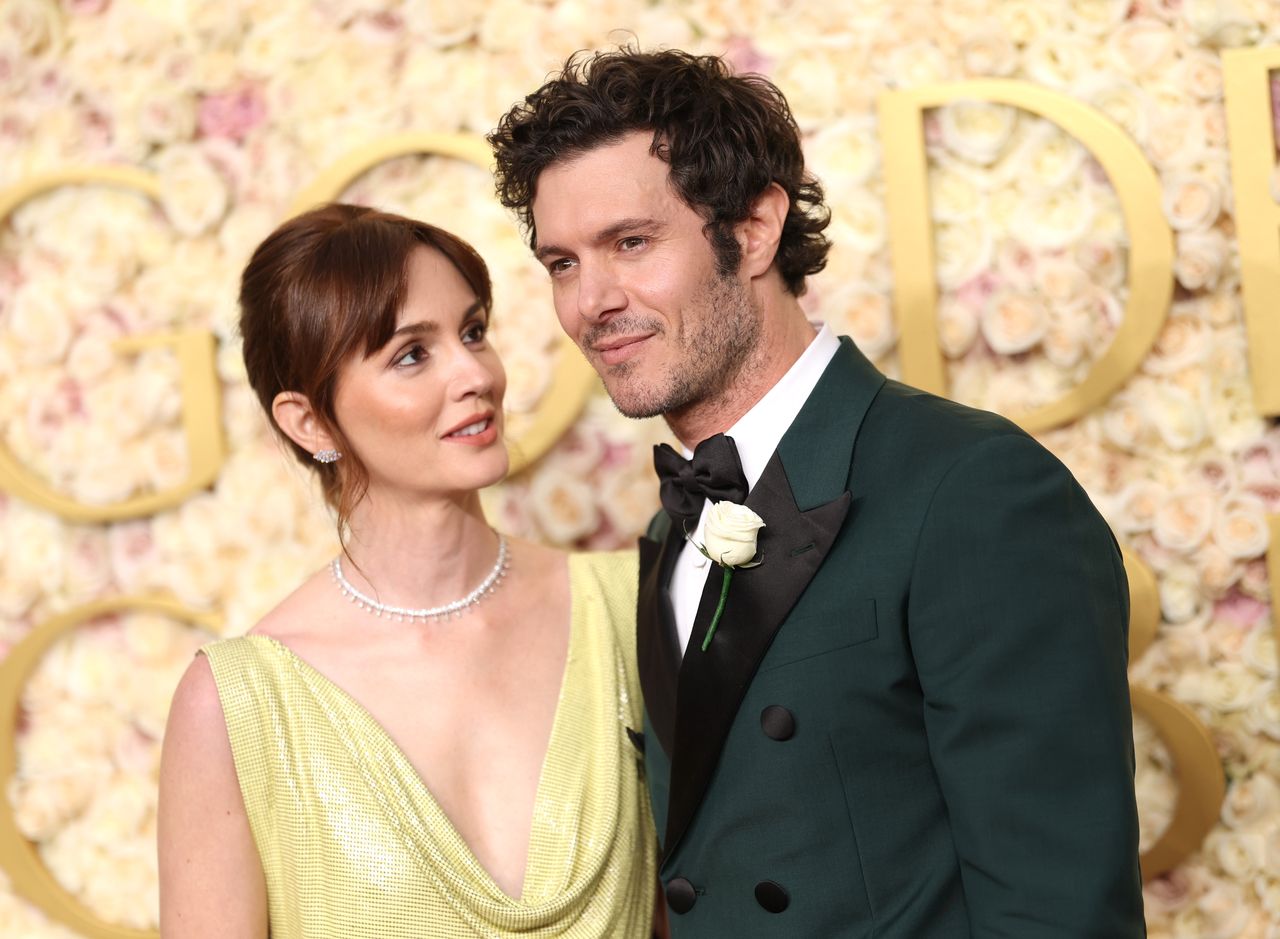 Leighton Meester i Adam Brody na gali Złotych Globów