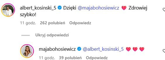 Albert Kosiński komentuje rezygnację Mai Bohosiewicz
