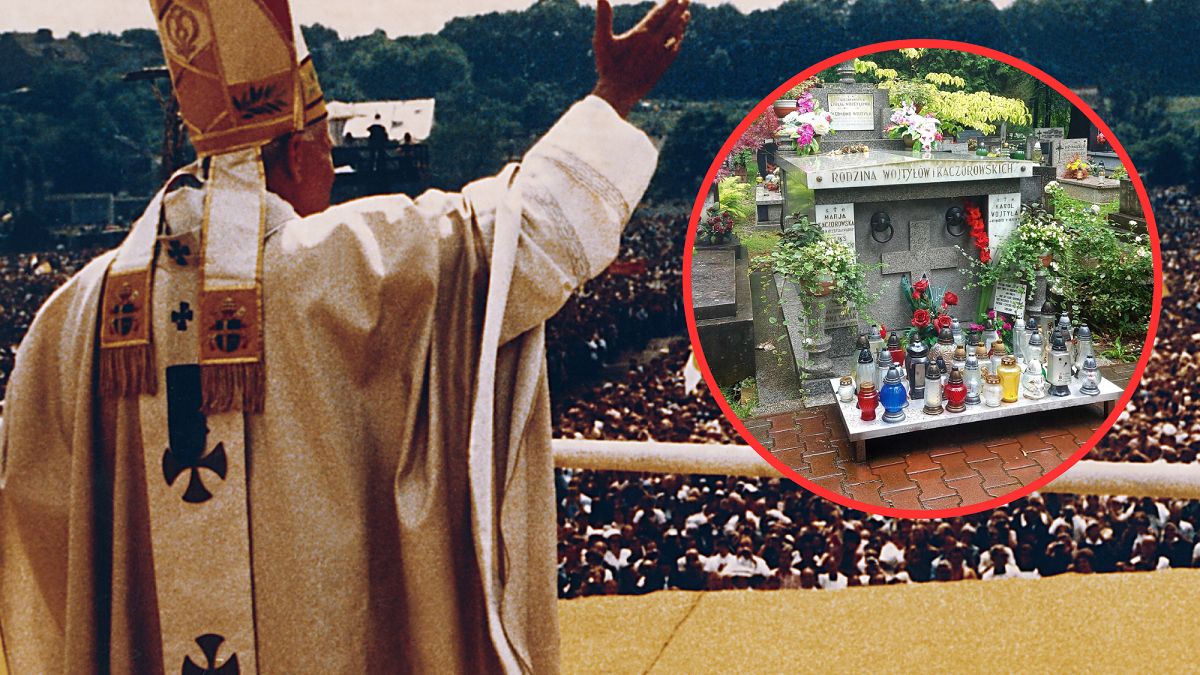 Tak wygląda grób rodziców Wojtyły.