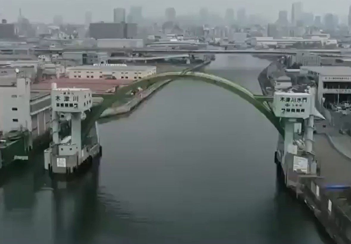 Japanische Hochwasserbrücke