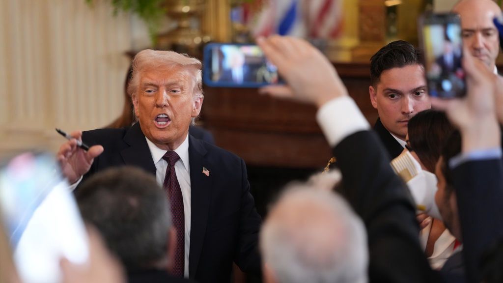 President Trump Attends Greek Independence Day Celebration At White House
WASHINGTON, DC - MARCH 24: U.S. President Donald Trump greets members of the audience after signing a proclamation during a Greek Independence Day celebration at the White House on March 24, 2025 in Washington, DC. Trump recognized Greek members of his staff and cabinet and thanked "Greeks For Trump" while recognizing Greek Independence Day. (Photo by Win McNamee/Getty Images)
Win McNamee