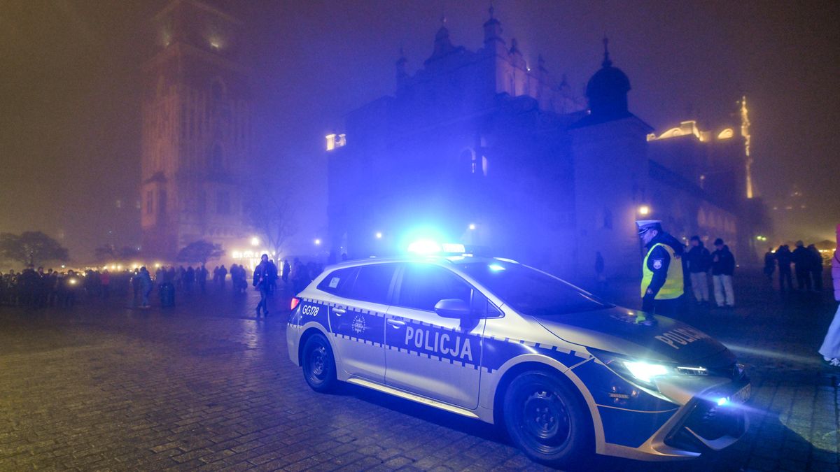 Krakow Celebrates St. Barbara's Day With Traditional Miners' March
KRAKOW, POLAND  DECEMBER 4:
Police monitor the annual 'Pochod Lisow' (March of the Foxes) as students, staff, and mining community members from AGH University of Science and Technology parade through Krakow's city center toward St. Anne's Collegiate Church for the Barborka Mass amid evening fog, in Krakow, Poland, on December 4, 2025.
The procession forms part of AGH's long-established Barborka celebrations, marking St. Barbara's Day with student customs, ceremonial marching and a festive service at the historic church. (Photo by Artur Widak/NurPhoto via Getty Images)
NurPhoto
students, march of the foxes, evening fog, city center, pochód, ceremonial marching, agh university of science and technology, staff, stbarbara, culture, evening, pochod lisow, heritage, march, agh, collegiate, police, barbórka, crowd, stanne, festive service, mass, nurphoto, barborka mass, historic church, foxes, mining, barborka celebrations, mining community, december 4, lisów, center, student customs, artur widak