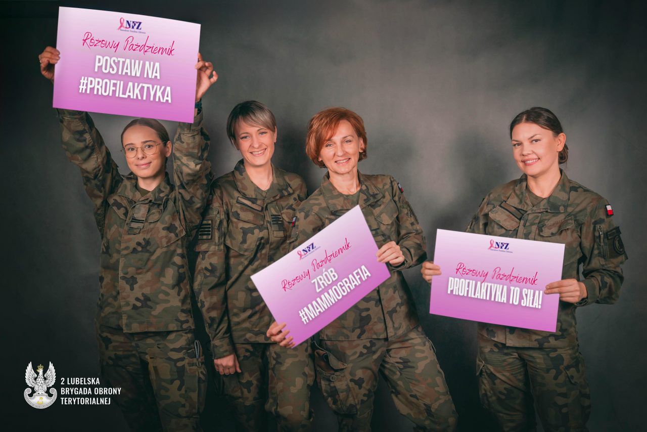 Terytorialsi włączają się w „Różowy Październik” – badaj się, to może uratować życie