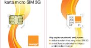 micro SIM 3G w Orange