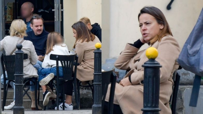 Anna Mucha i Jakub Wons prezentują rodzinną sielankę podczas wypadu do kawiarni