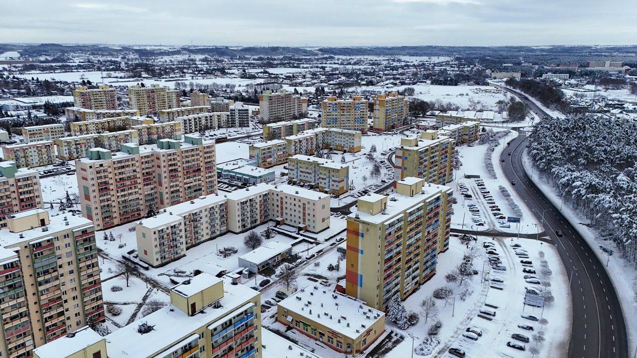 Grudziądz: Tak wygląda osiedle Lotnisko w zimowej odsłonie