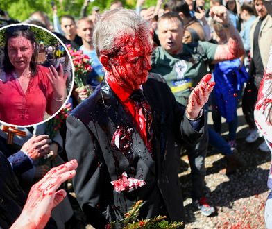 To ona oblała farbą ambasadora Rosji. Dziennikarka się przyznała