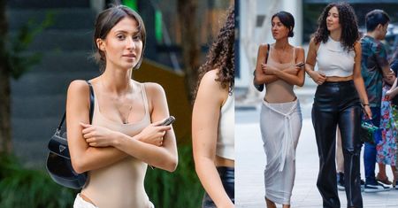 Szwagierka Kanye Westa "przyłapana" na ulicach Melbourne. Angelina Censori inspiruje się stylem znanej siostry?