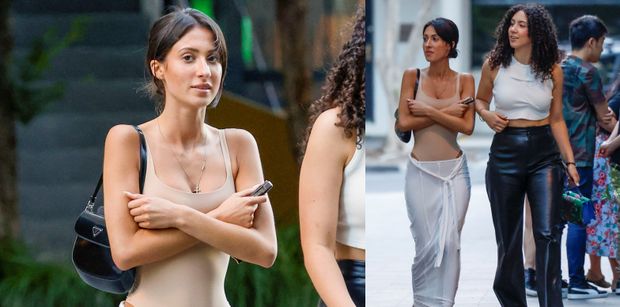 Szwagierka Kanye Westa "przyłapana" na ulicach Melbourne. Angelina Censori inspiruje się stylem znanej siostry?