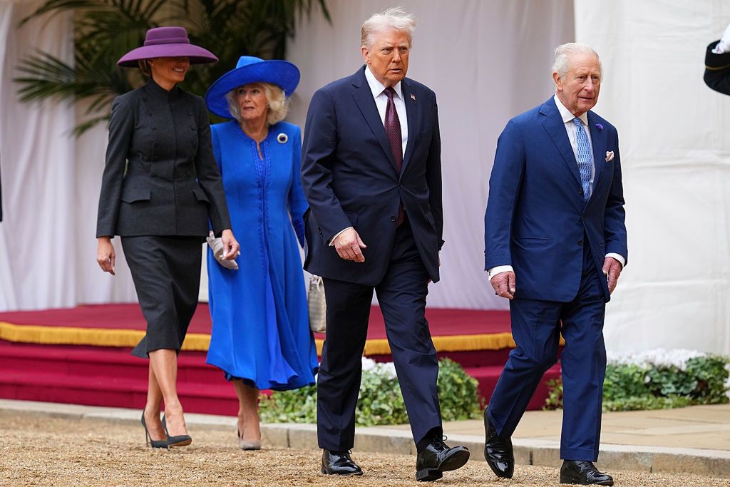 Melania Trump, królowa Camilla, Donald Trump i król Karol III