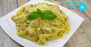 Makaron z kurczakiem z pesto z awokado. Proste i pyszne danie dla miłośników pasty