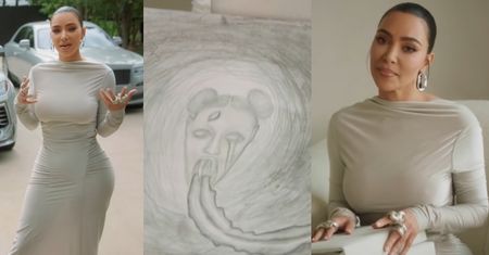 Kim Kardashian oprowadza po minimalistycznej willi: pokój do pisania listów, łąka i samochody pod kolor domu (ZDJĘCIA)
