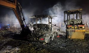 Pożar przy budowie elektrowni jądrowej. Spłonęły maszyny