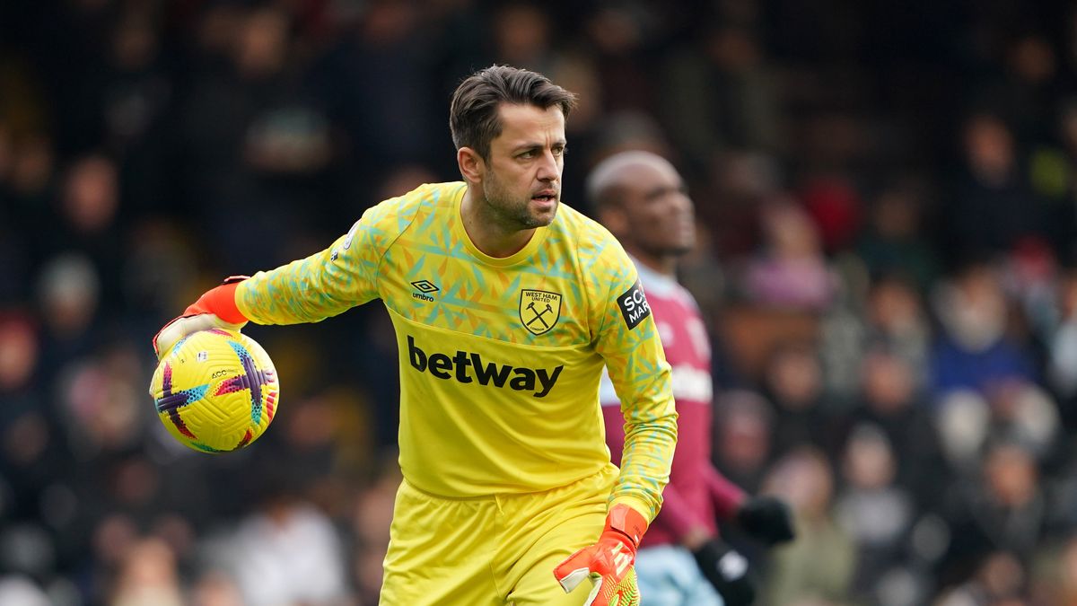 West Ham United goalkeeper Lukasz Fabianski during a friendly match at Craven Cottage, London. Picture date: Saturday December 17, 2022. (Photo by Zac Goodwin/PA Images via Getty Images)