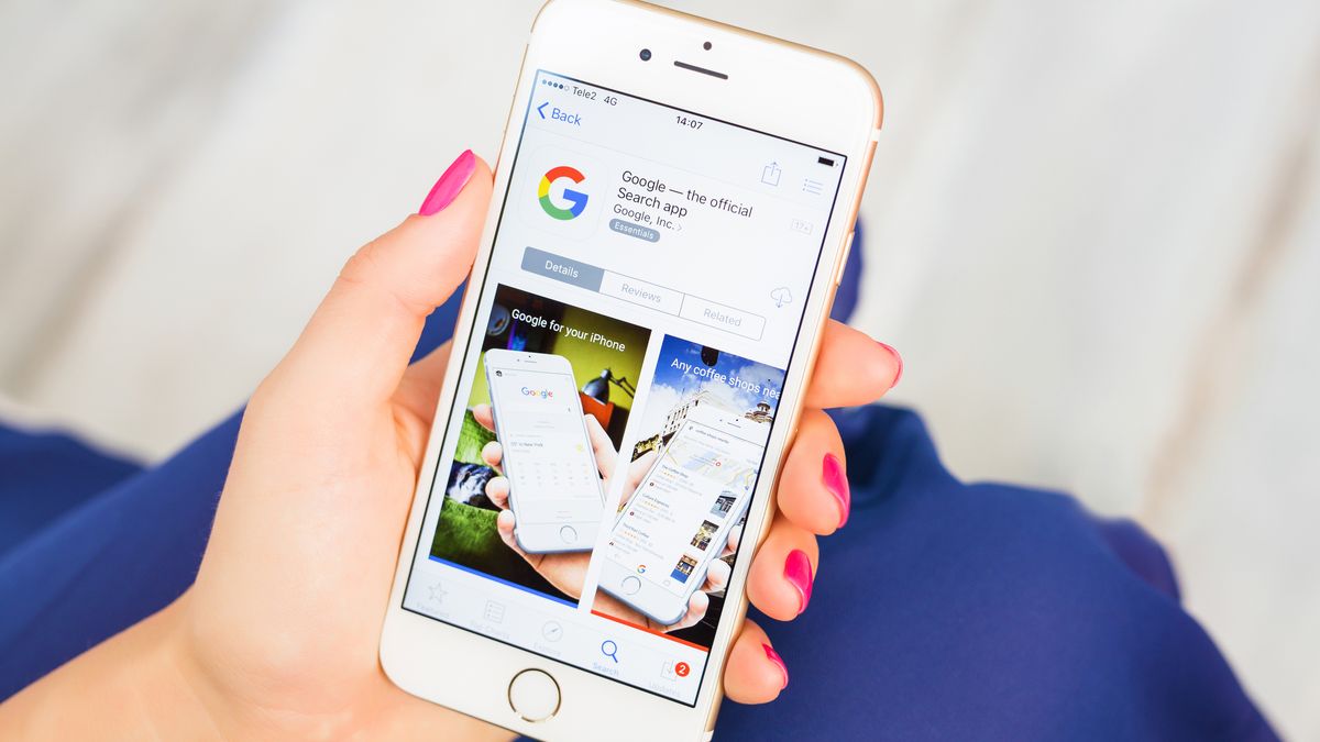 Aplikacja Google w App Store z depositphotos