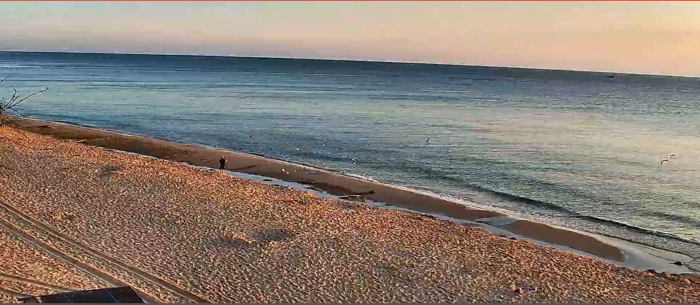 Ujęcie z 5:40, plaża w Chłapowie.