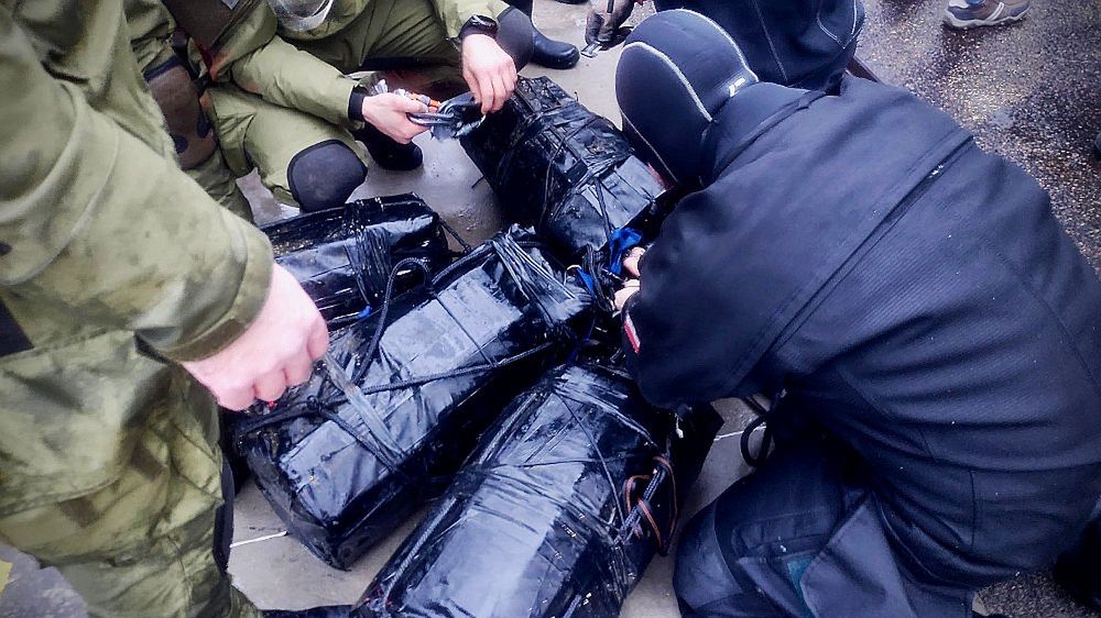 100kg kokainy ukryto w workach foliowych na dnie Zatoki Gdańskie