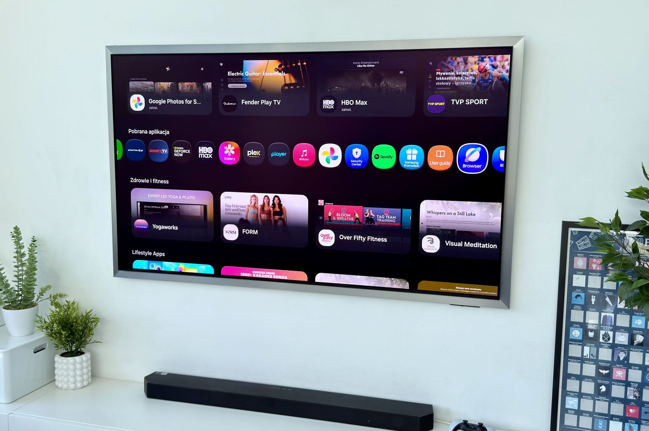 Samsung OLED S99H - aplikacje 