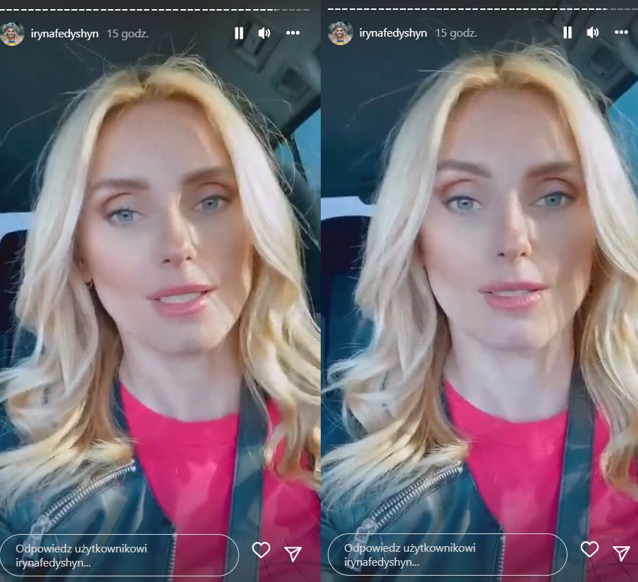 Irina Fediszin (Iryna Fedyshyn) pokazuje, jak głosowała na Eurowizji