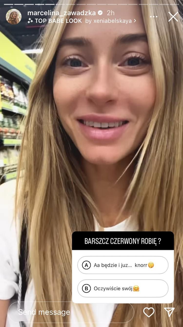 Marcelina Zawadzka relacjonuje zakupy w markecie w Dubaju