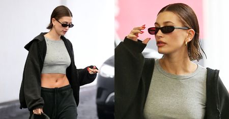 Pozbawiona biustonosza Hailey Bieber ucieka przed deszczem z torebką za 11 tysięcy (ZDJĘCIA)