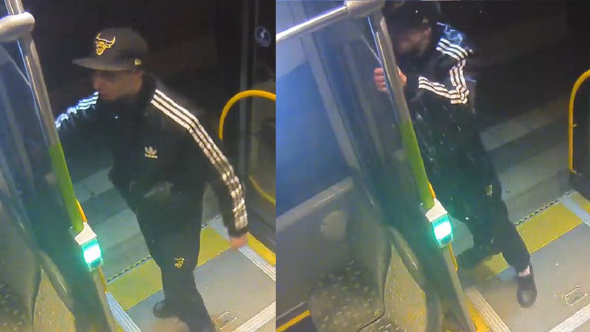 Wybił szybę w autobusie łokciem