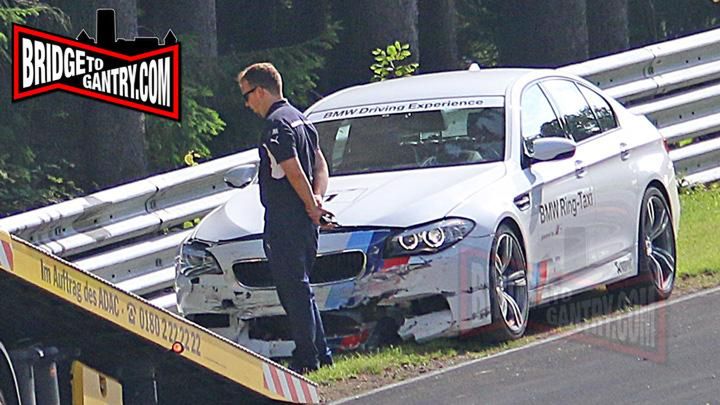 BMW M5 Ring Taxi rozbite na torze Nürburgring 2