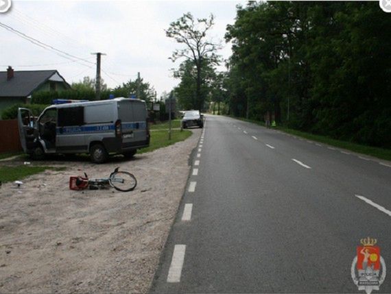 Pijany kierowca potrącił rowerzystę!