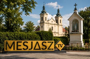 Logo Mesjasz TV (wizualizacja AI)