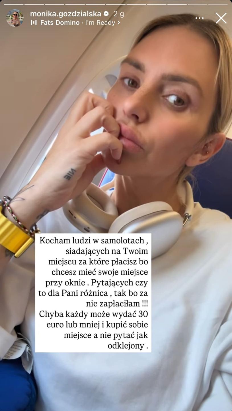 Monika Goździalska i jej drama samolotowa