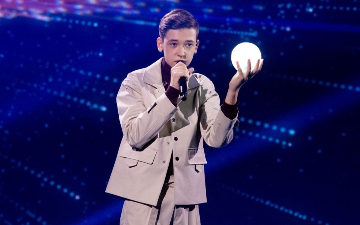 Ołeksandr Bałabanow podczas Konkursu Eurowizji Junior 2020 