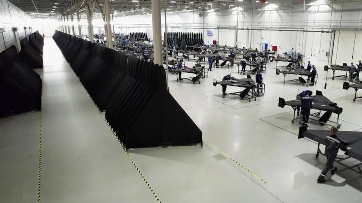 Rosyjska fabryka dronów w Tatarstanie