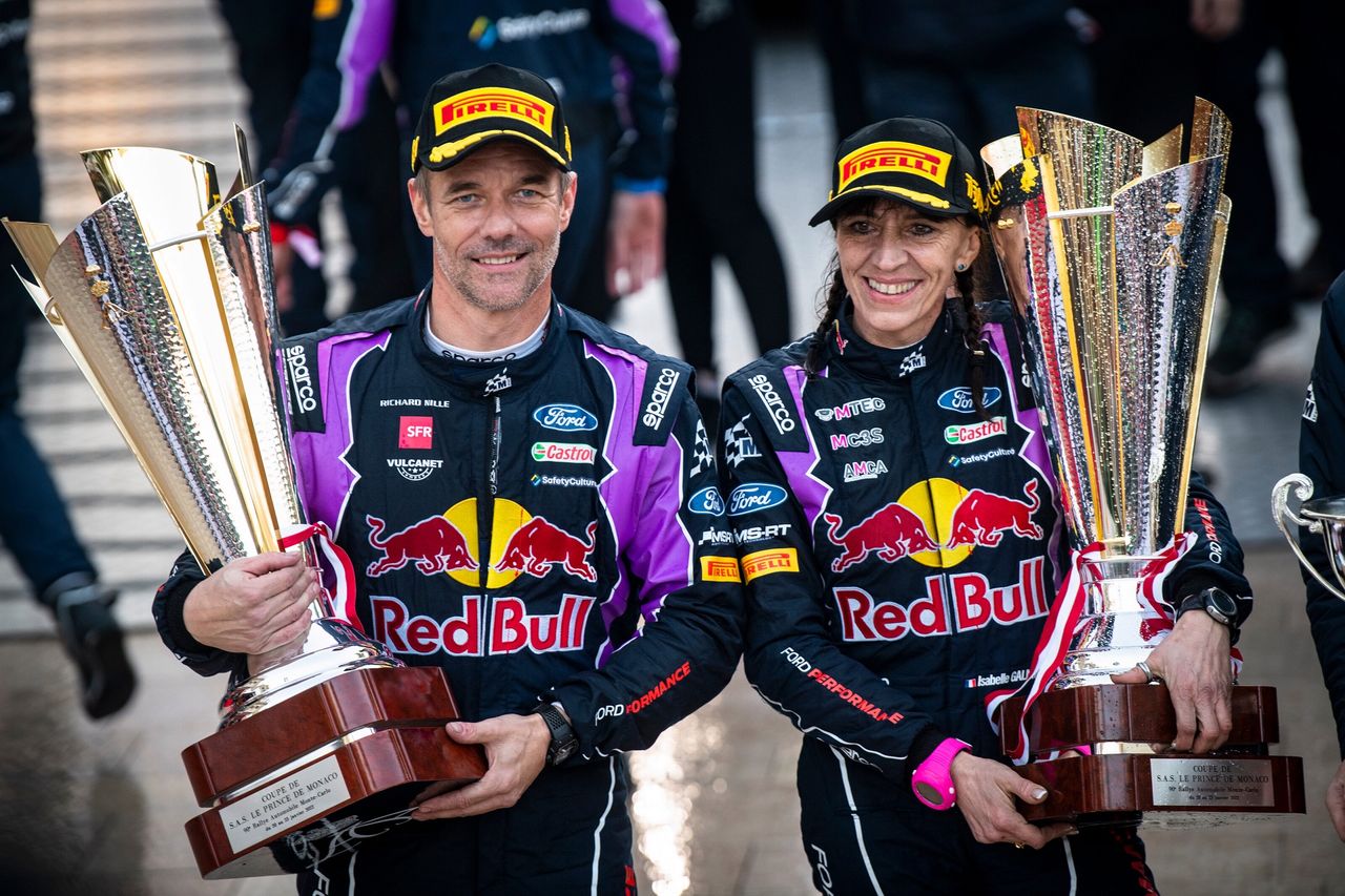 Sebastien Loeb i Isabelle Galmiche na mecie Rajdu Monte Carlo 2022