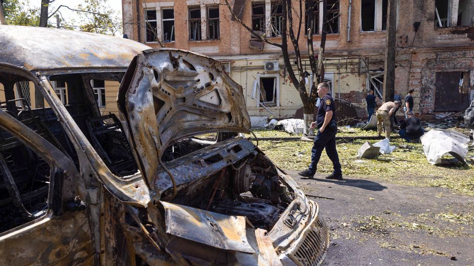 Rosyjskie kutki rosyjskiego ataku
Charkw, Ukraina, 07.07.2025.