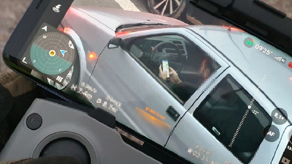 Dron uchwycił kierowców, którzy łamią przepisy 