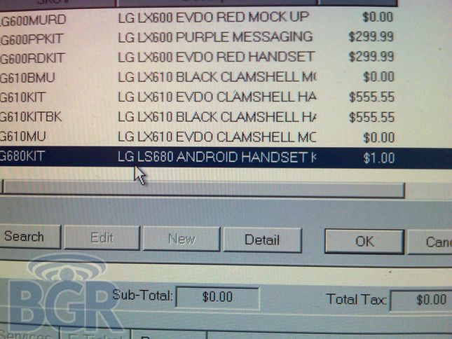 Kolejny Android od LG - LS680 2