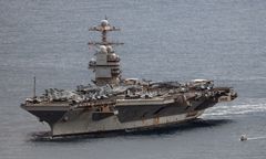 USS Gerald R. Ford nagle w Chorwacji. Śledztwo po pożarze na pokładzie lotniskowca