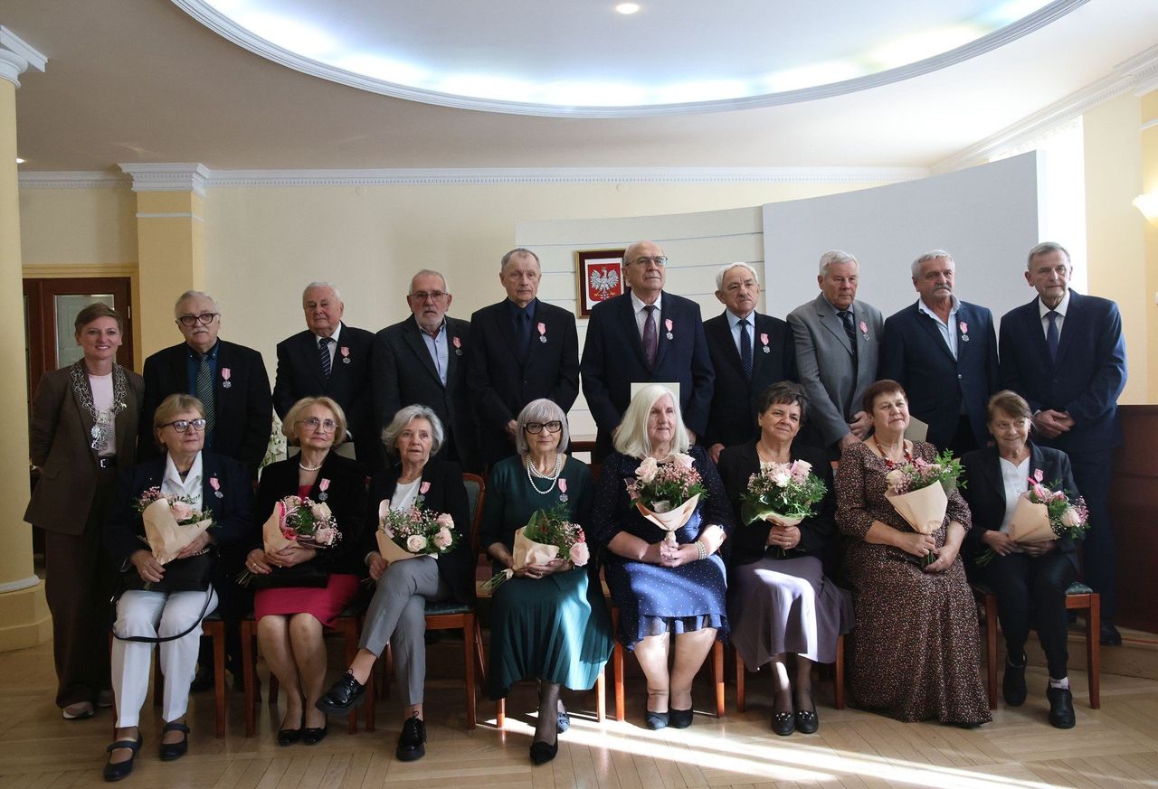 Kielce: Pary odebrały medale z rąk prezydentki Agaty Wojdy