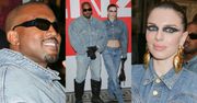 JEANSOWI Kanye West i Julia Fox pozują razem na pokazie w Paryżu (ZDJĘCIA)