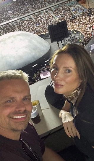 Marcin Hakiel i Dominika Serowska na koncercie Kanye Westa