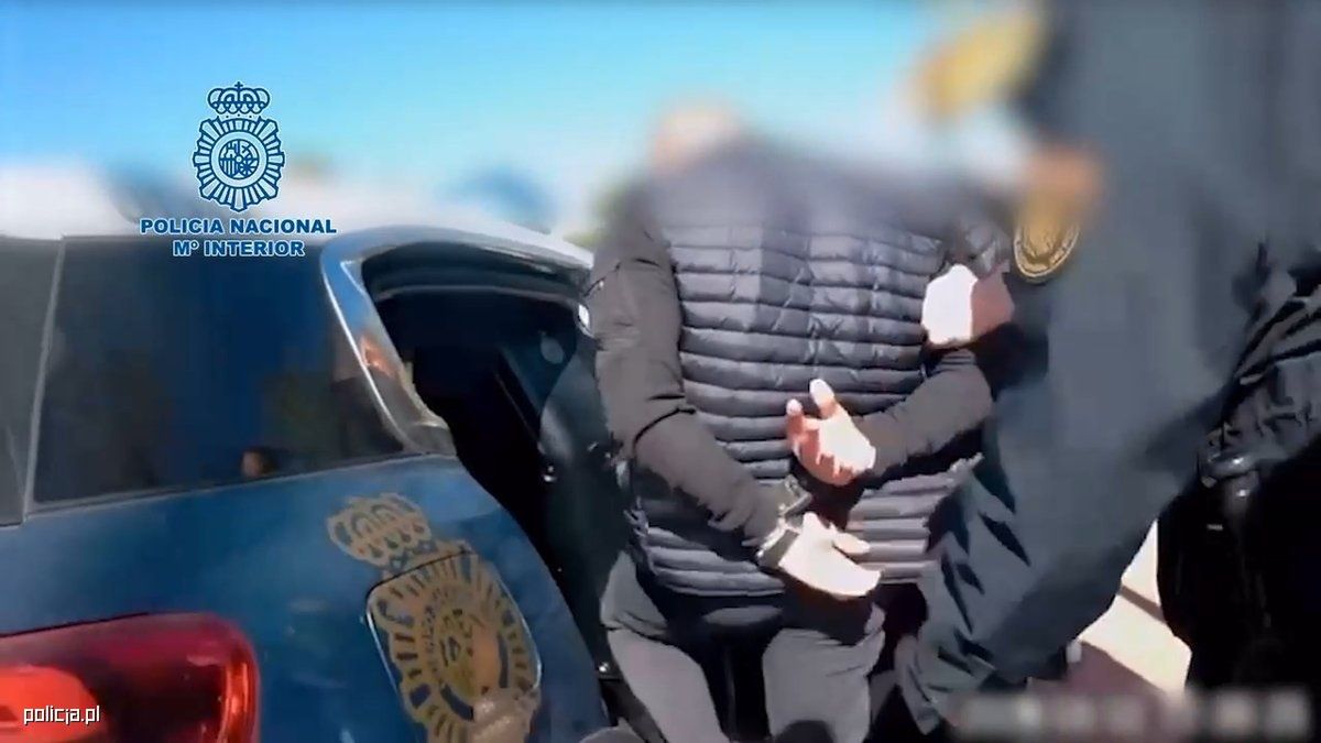 Zatrzymanie 44-latka w Hiszpanii. 