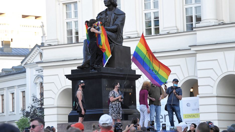 Protest po aresztowaniu Margot, aktywistki na rzecz praw społeczności LGBT.